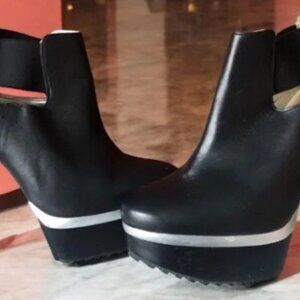 Bumps Platform Velika Leather Shoes 7.5